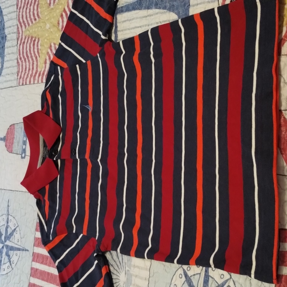 Boys 10/12 Striped Nautica Polo